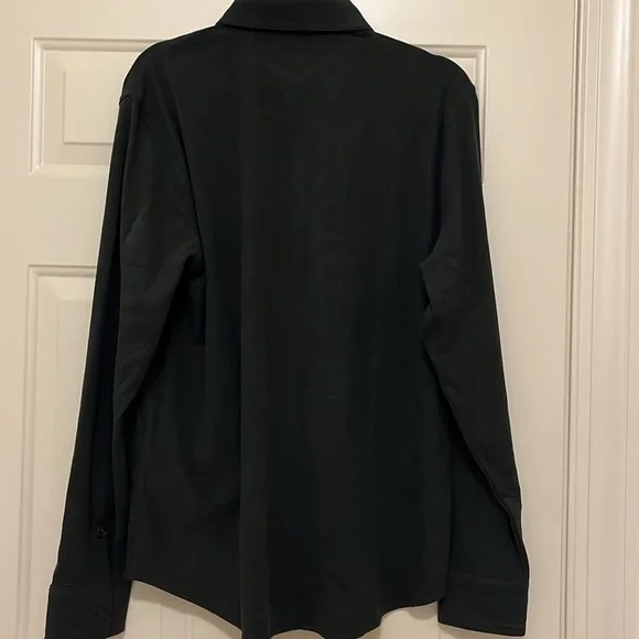 32 Degrees MEN'S CHARCOAL HEATHER KNIT L/S BUTTON-UP/NWT/M - Picture 13 of 13